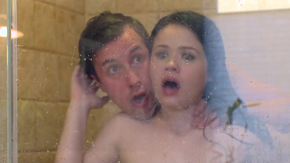 Young Yhivi gets to fuck hard in the shower