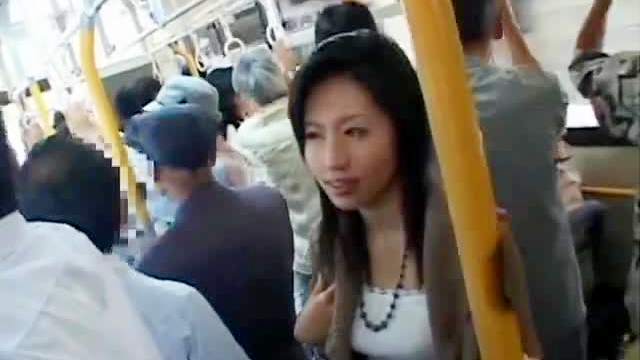 Japanese blowjob on a train