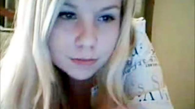 Blonde teen has incredible big tits