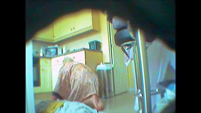 Amateur cleaning the floor